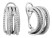 Серьги из белого золота с бриллиантами (037595)
