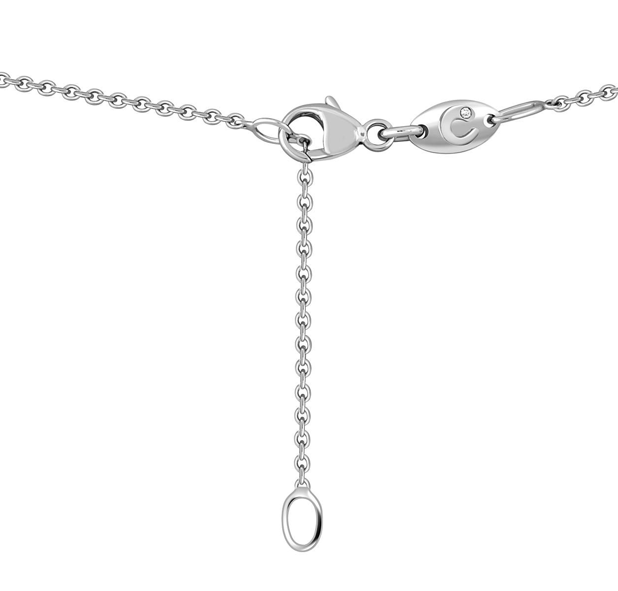 Колье из белого золота с бриллиантами 