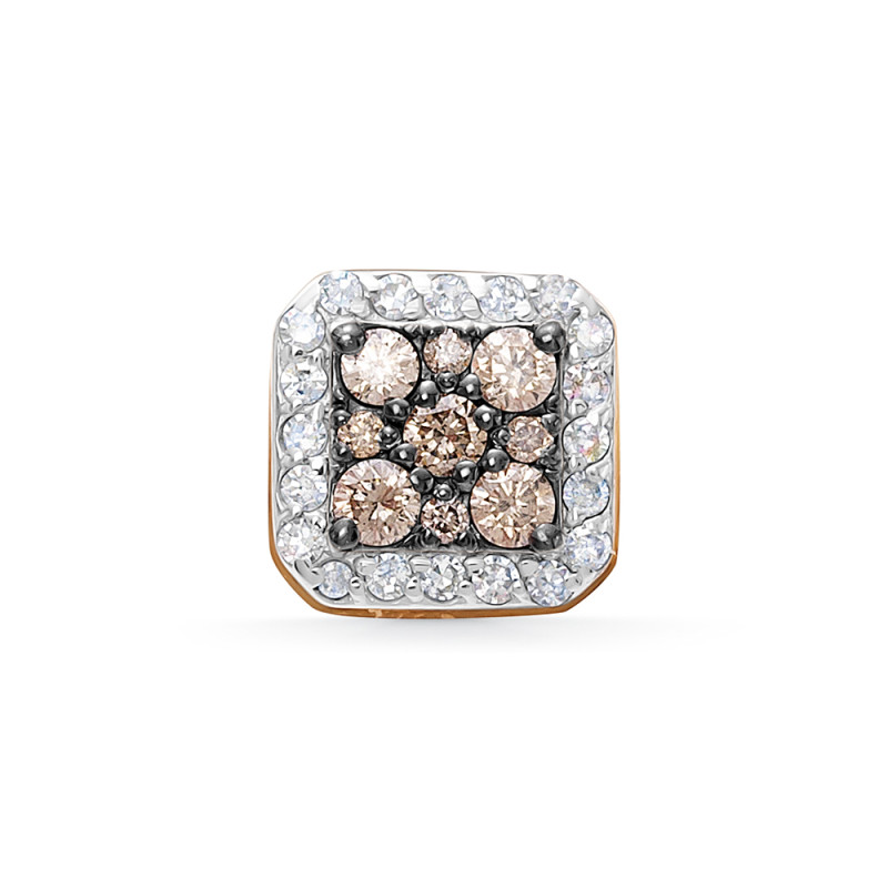 Кулон из красного золота с бриллиантами (060417)