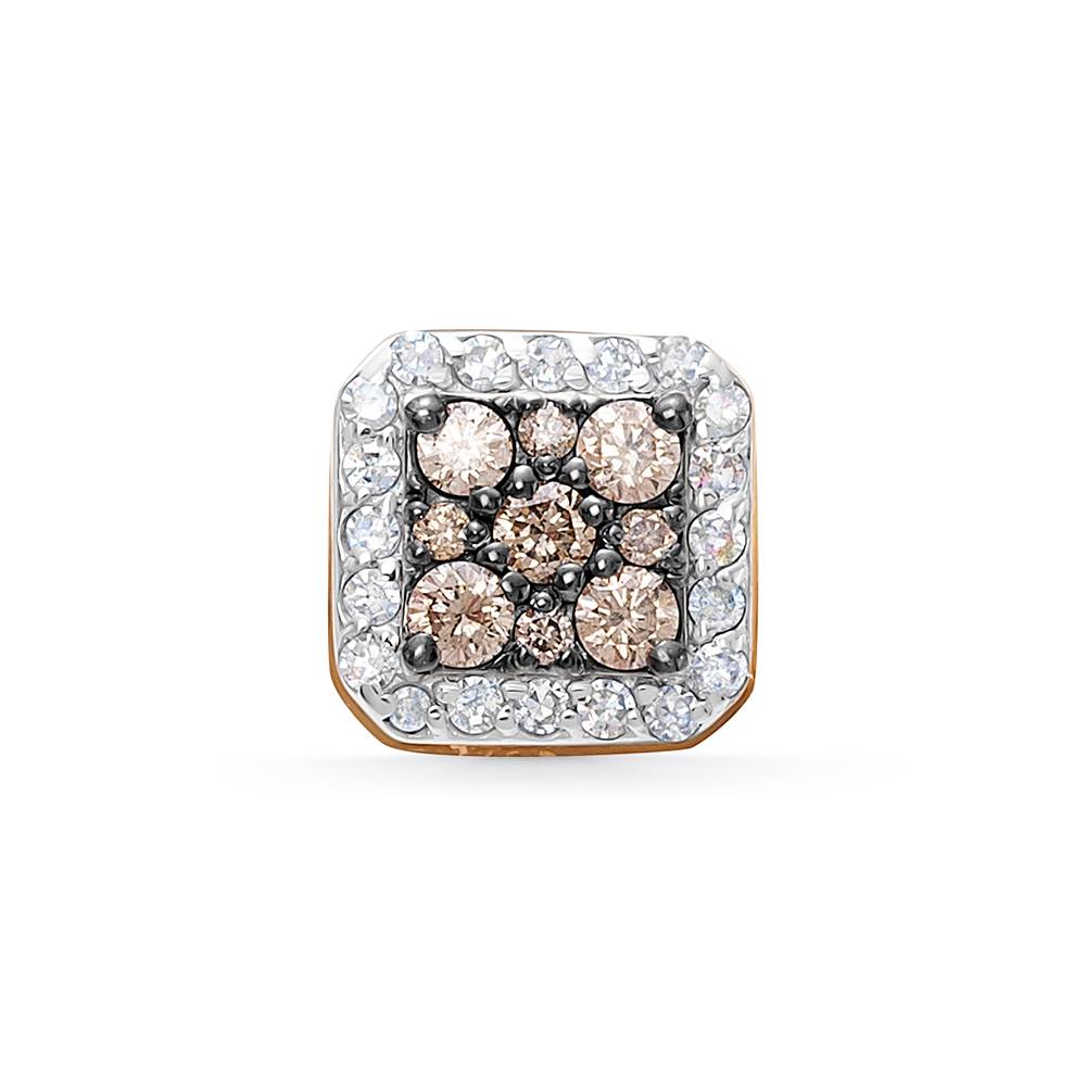 Кулон из красного золота с бриллиантами (060417)