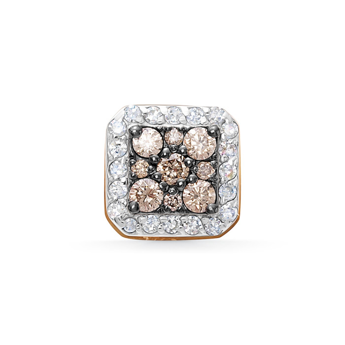 Кулон из красного золота с бриллиантами (060417)