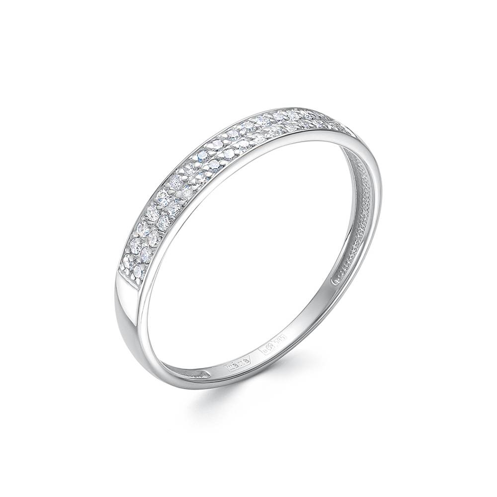 Кольцо из белого золота с бриллиантами (053936)