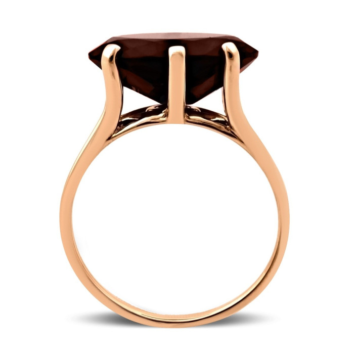 Кольцо из красного золота с ситаллом (028569)