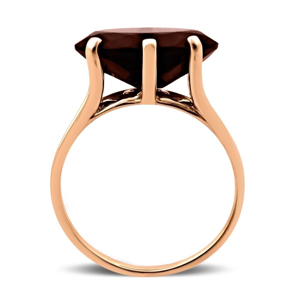 Кольцо из красного золота с ситаллом (028569)