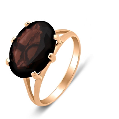 Кольцо из красного золота с ситаллом (028569)