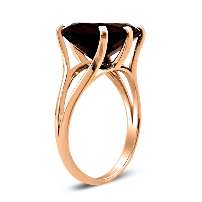 Кольцо из красного золота с ситаллом (028569)