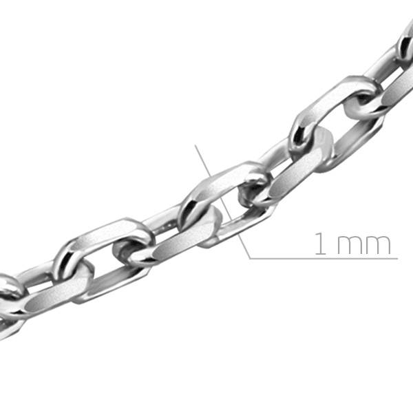 Цепь из белого золота, плетение 