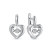 Серьги из белого золота с бриллиантами (059570)