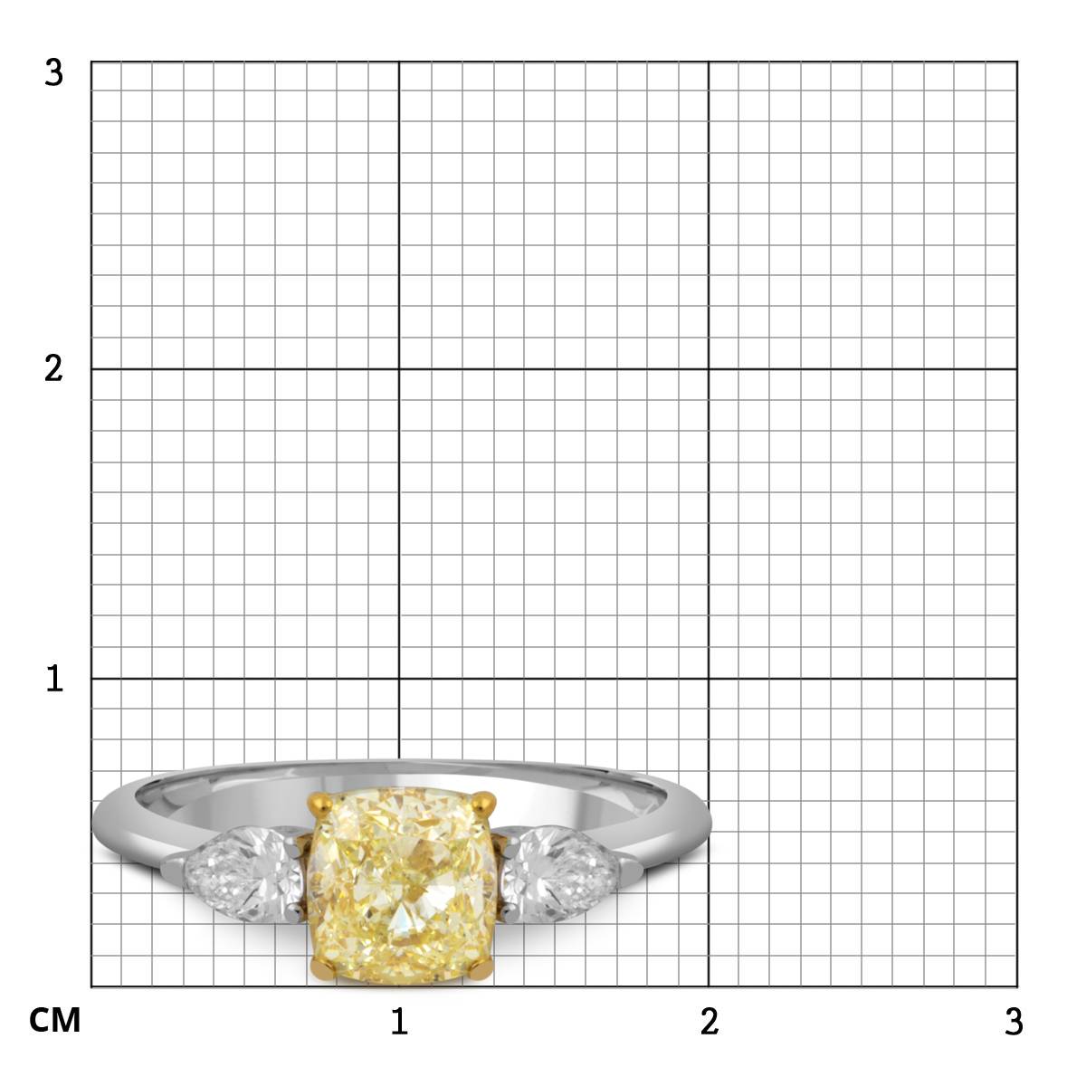 Помолвочное кольцо из белого золота с бриллиантами (051839)