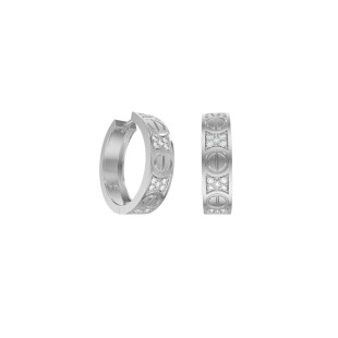 Серьги из белого золота с фианитами (058626)
