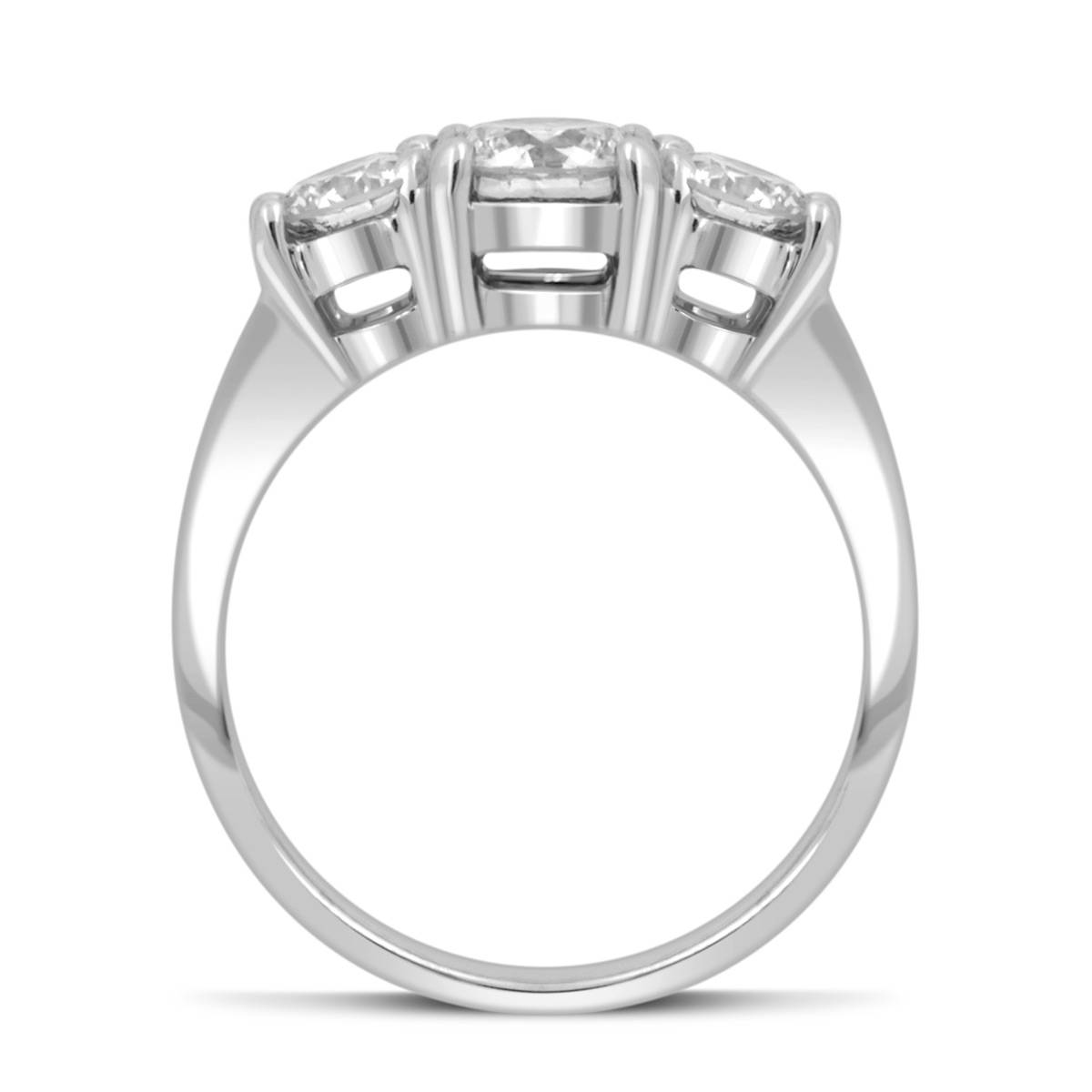 Кольцо из белого золота с бриллиантами (039970)