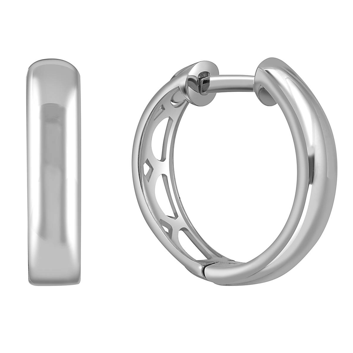 Серьги конго из платины (054328)