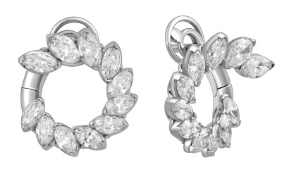 Серьги из белого золота с бриллиантами &quot;Crivelli&quot; (052507)