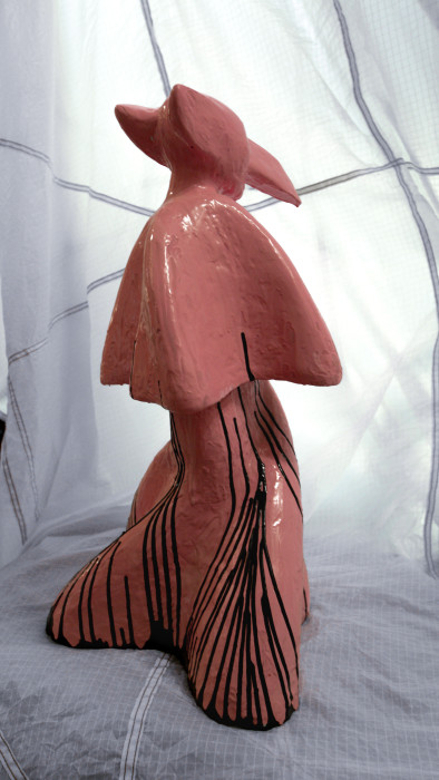 Авторская скульптура "ORBI ХУДОЖНИК" из архитектурного бетона и авторской эмали (061218)