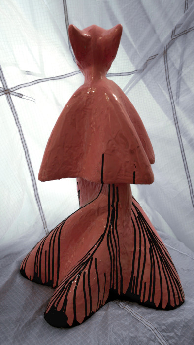 Авторская скульптура "ORBI ХУДОЖНИК" из архитектурного бетона и авторской эмали (061218)