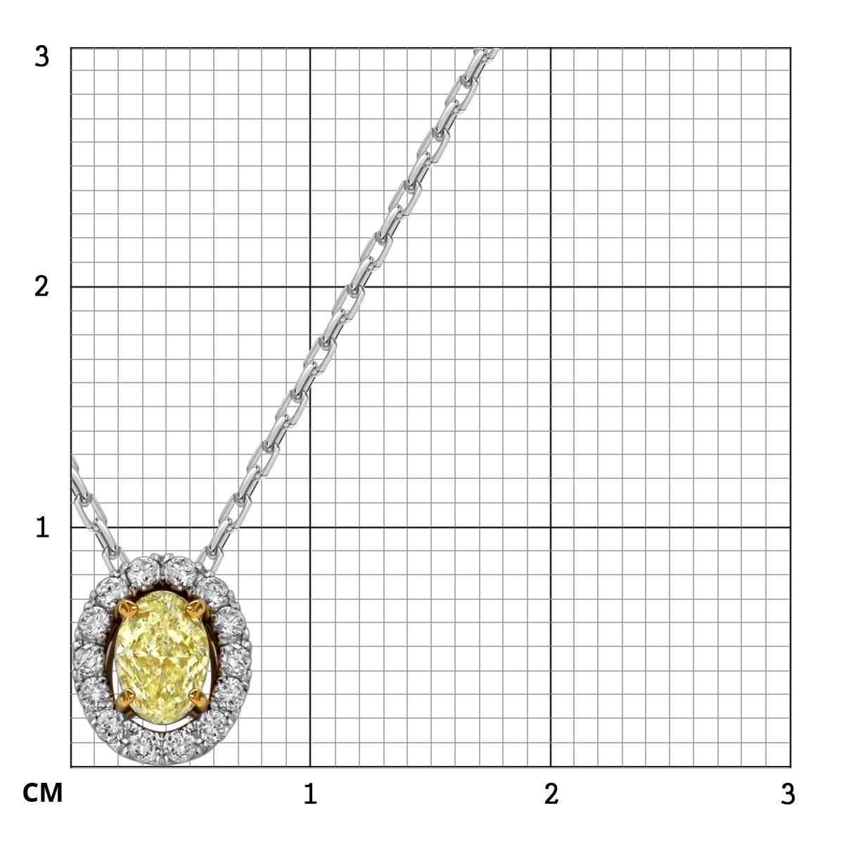 Колье из белого золота с бриллиантами (062676)