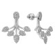 Серьги из белого золота с бриллиантами (042551)