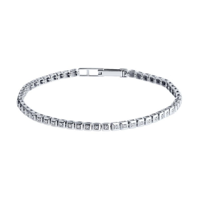 Браслет из белого золота с бриллиантами (046783)