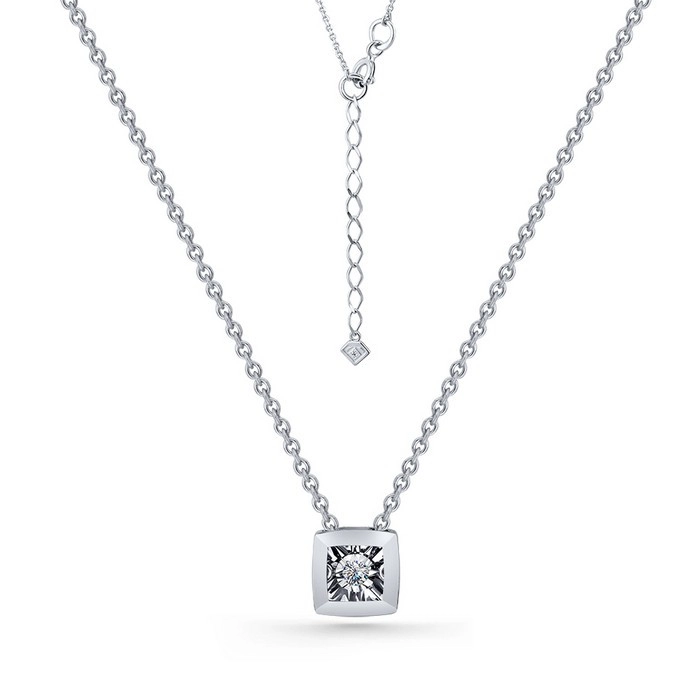 Колье из белого золота с бриллиантами (060979)