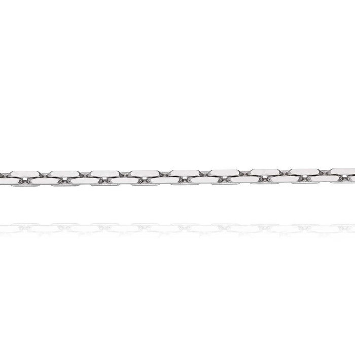 Цепь из белого золота, плетение Якорное (045591)